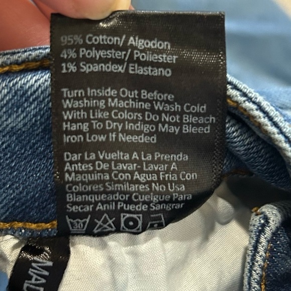 RISEN Los Angeles High Rise Flare Jeans Size 28/7 Style RDP1461 Released Hem - Picture 6 of 13